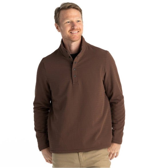 FREE FLY MUSTANG FLEECE SNAP PULLOVER