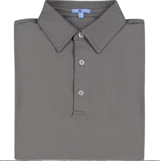 GENTEAL DARK CHARCOAL PERFORMANCE POLO