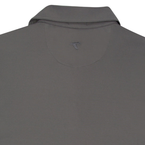 GENTEAL DARK CHARCOAL PERFORMANCE POLO