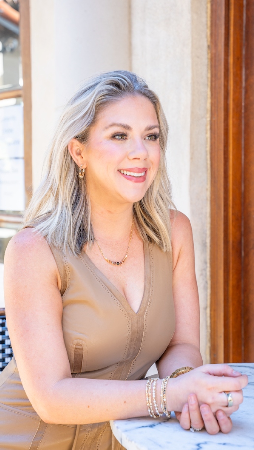 CHESTNUT MONA VEGAN LEATHER DRESS