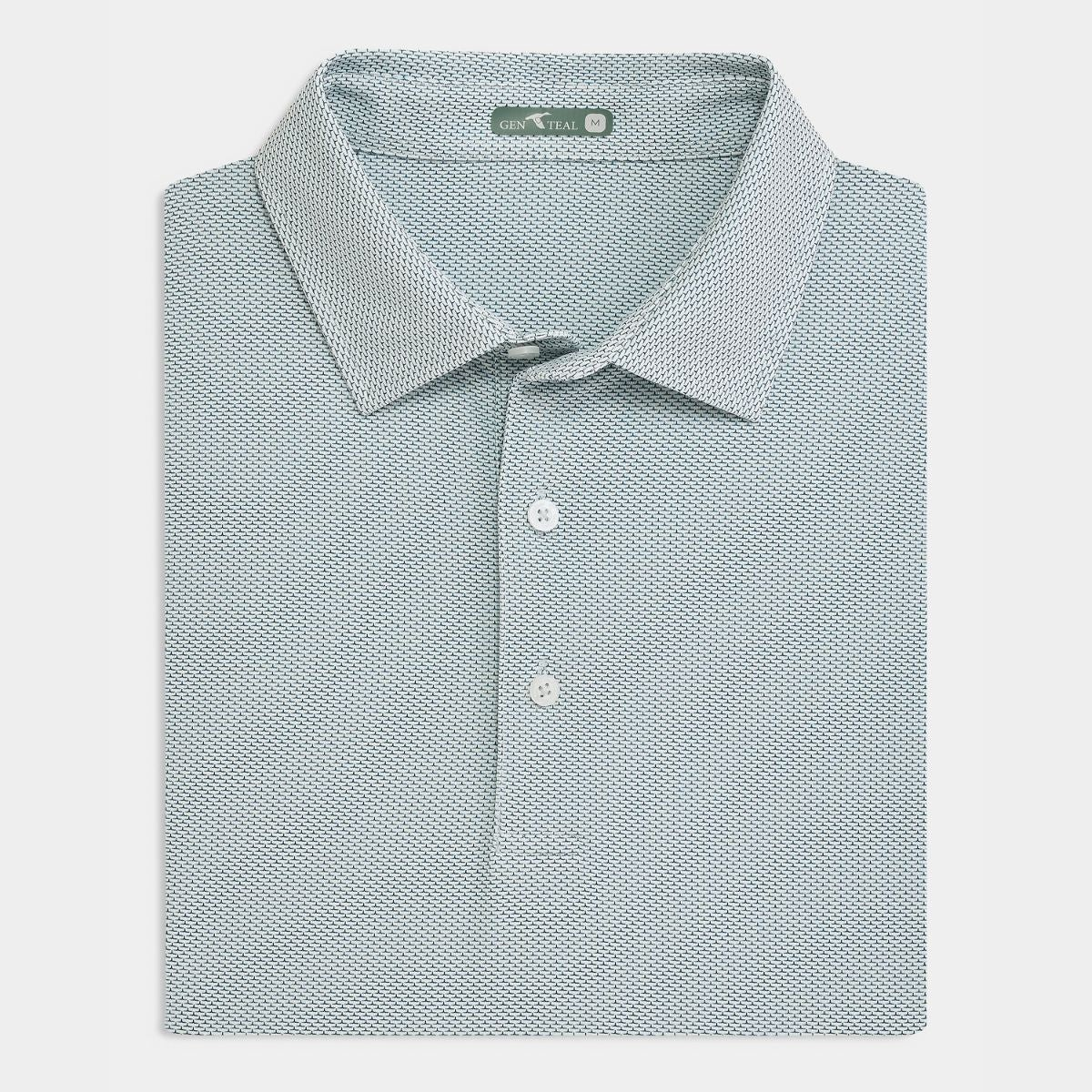 SEABROOK BRICK JACQUARD POLO