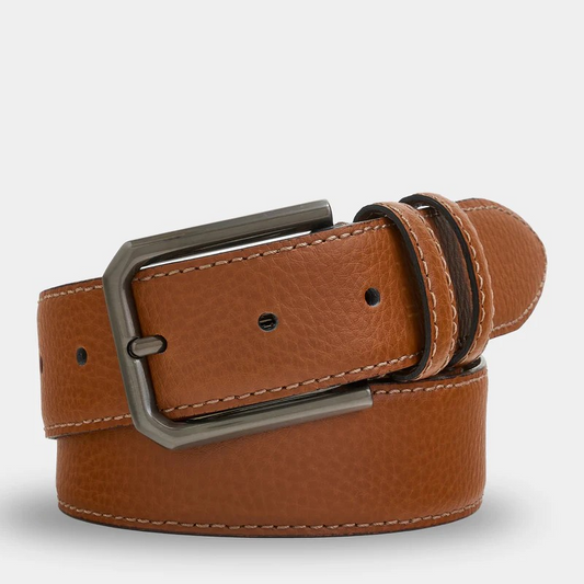 TOBACCO LEATHER BELT
