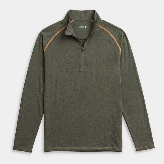 GREEN HEATHER WANDER QUARTER ZIP