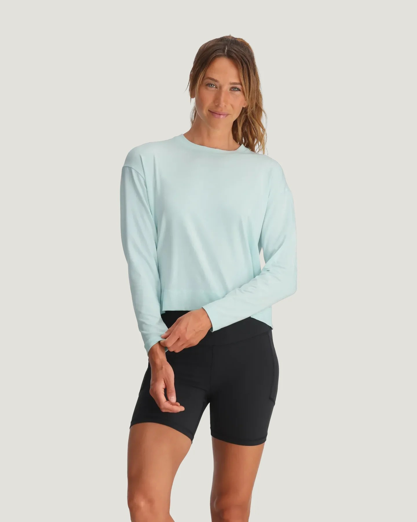 TROPIC SEA BAMBOO CROSSOVER LONG SLEEVE