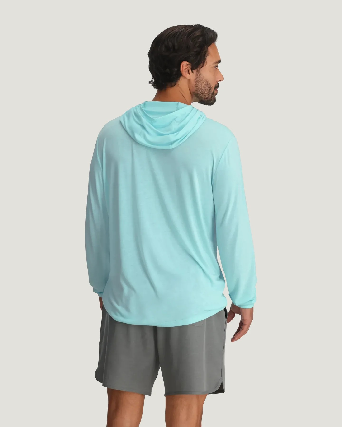 BAHAMA BLUE MEN'S BAMBOO LIGHTWEIGHT HOODIE