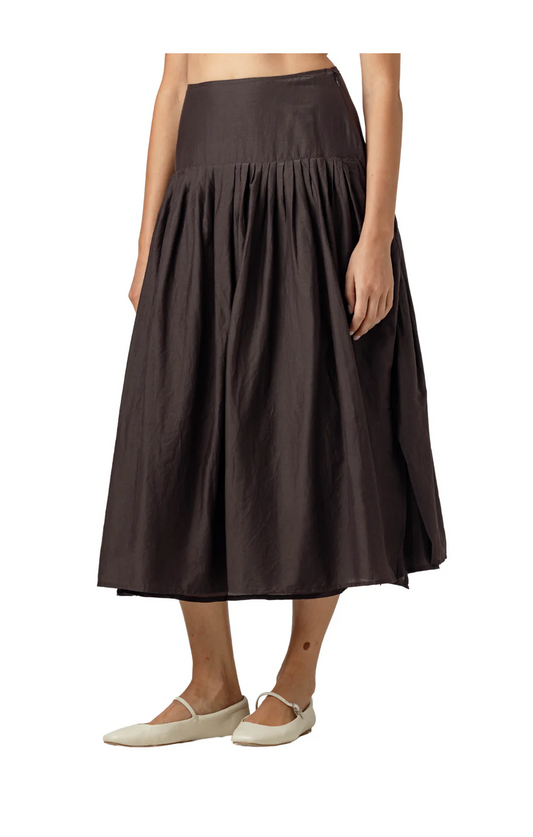 SUNDAYS CHOCOLATE BROWN JONES SKIRT