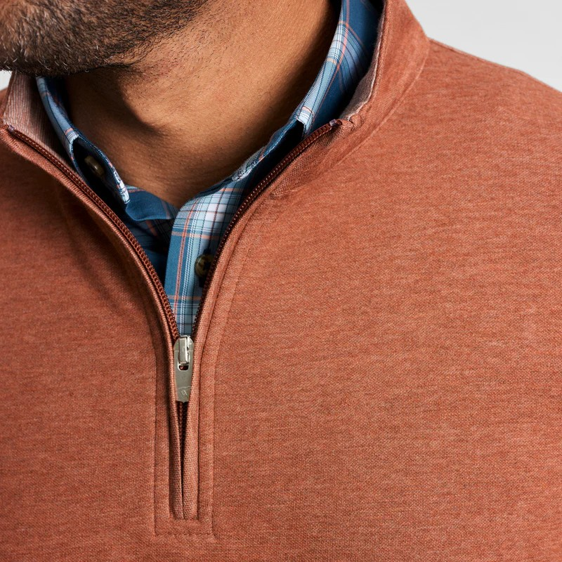 ADOBE COTTON MODAL QUARTER ZIP