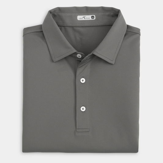 DARK CHARCOAL PERFORMANCE POLO