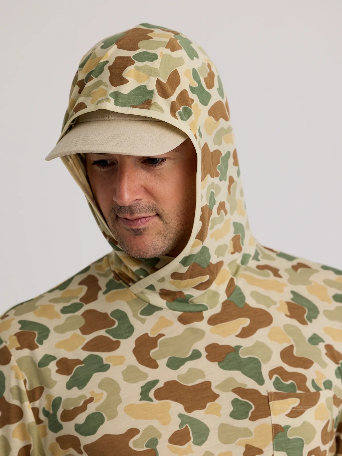 VINTAGE CAMO MEN'S BAMBOO LIGHTWEIGHT HOODIE