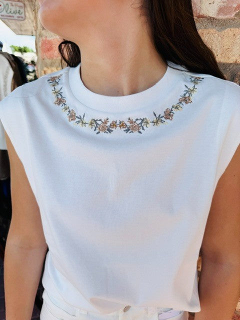ANYA CAP SLEEVE TOP