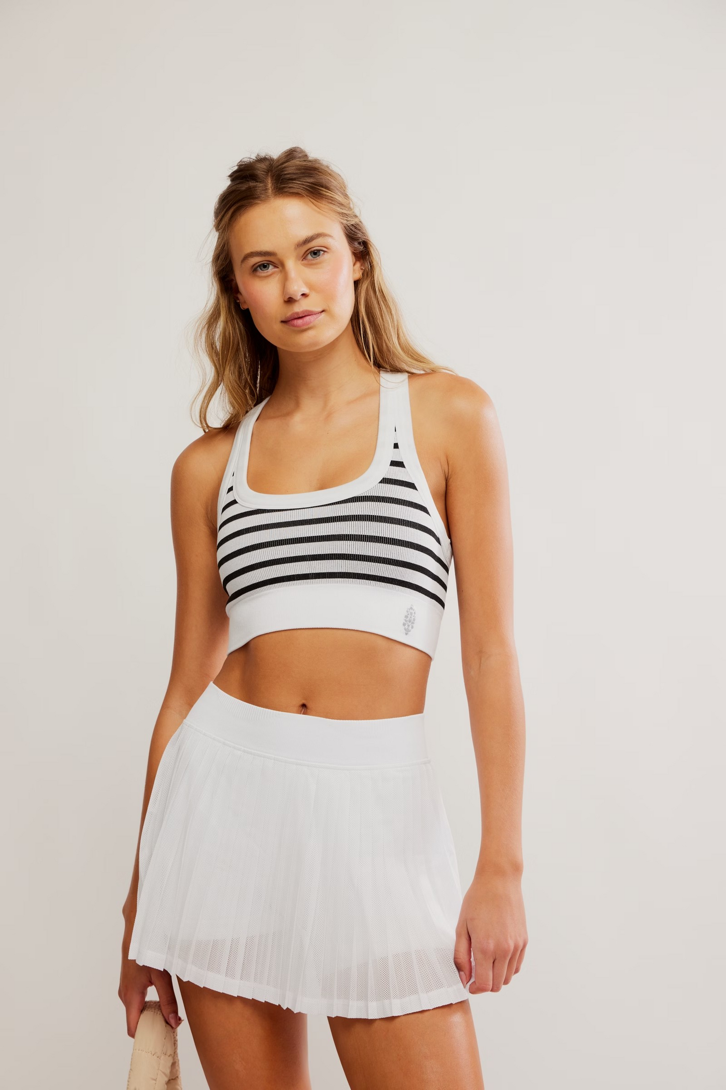 WHITE COMBO GO TO STRIPE BRA