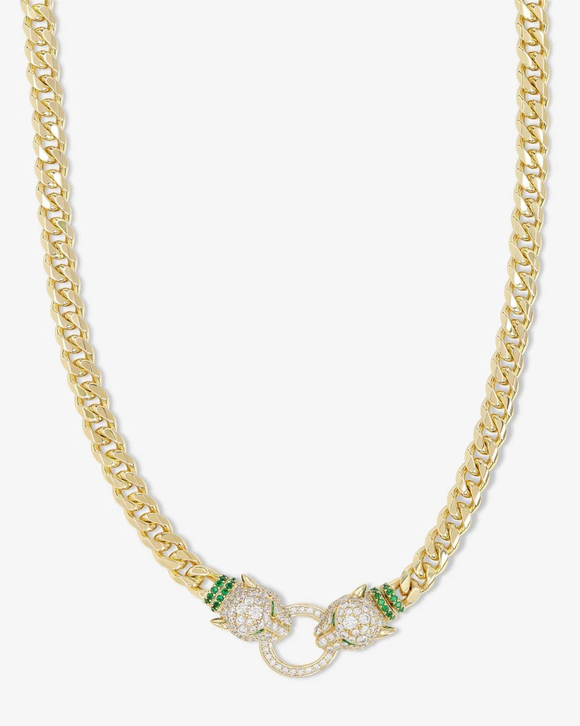 JAGUAR CUBAN CHAIN NECKLACE