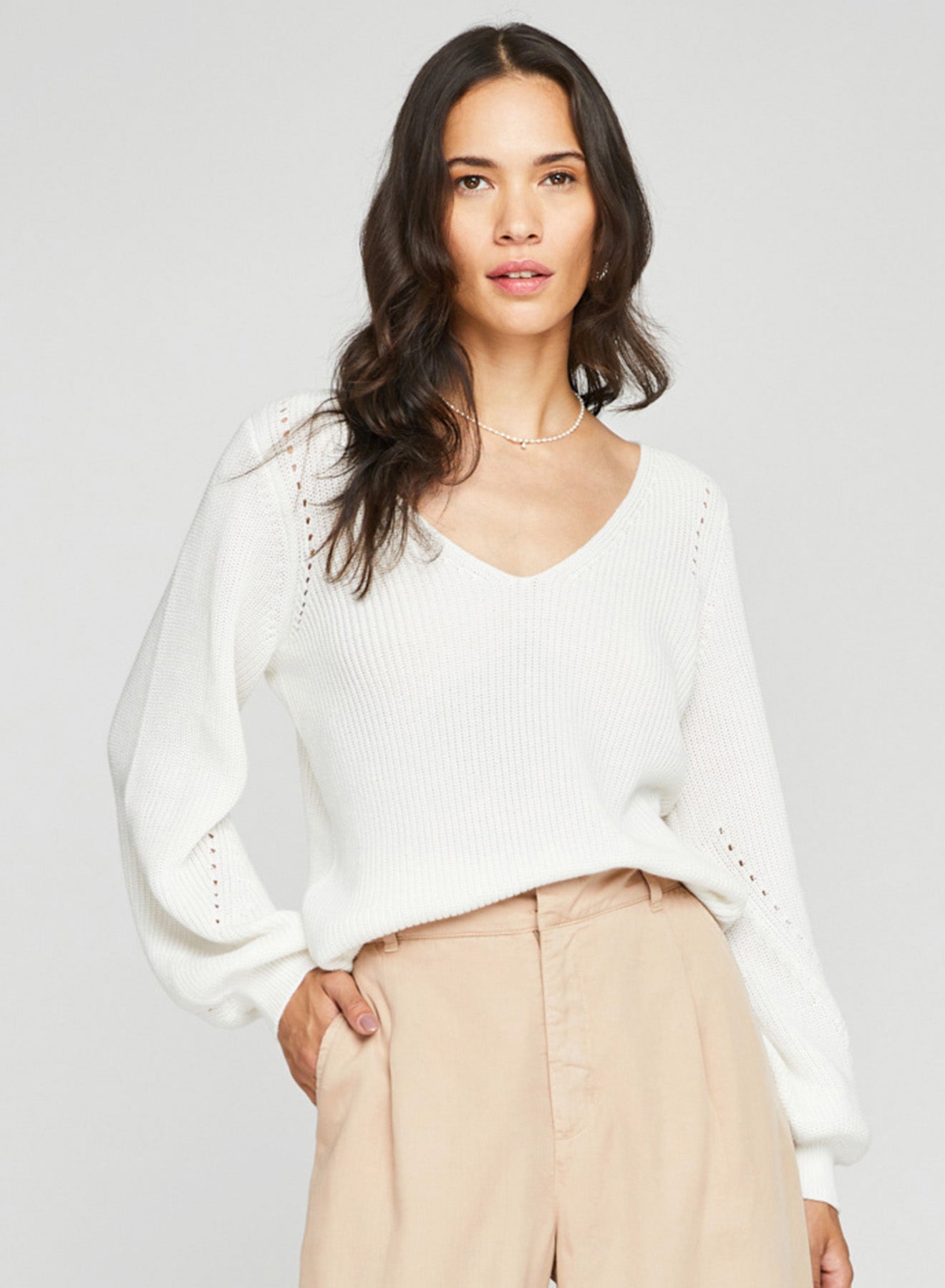 GENTLE FAWN WHITE HAILEY SWEATER