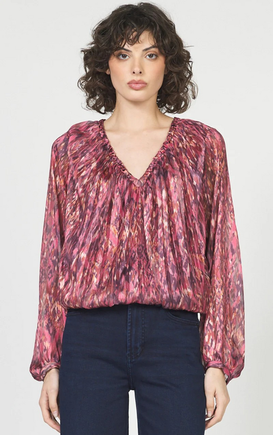 POMEGRANATE FLAME PIAF TOP