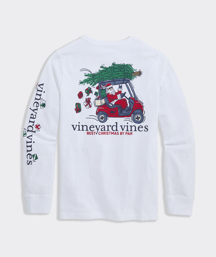 WHITE CAP BOYS L/S CHRISTMAS POCKET TEE