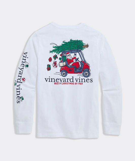 WHITE CAP BOYS L/S CHRISTMAS POCKET TEE