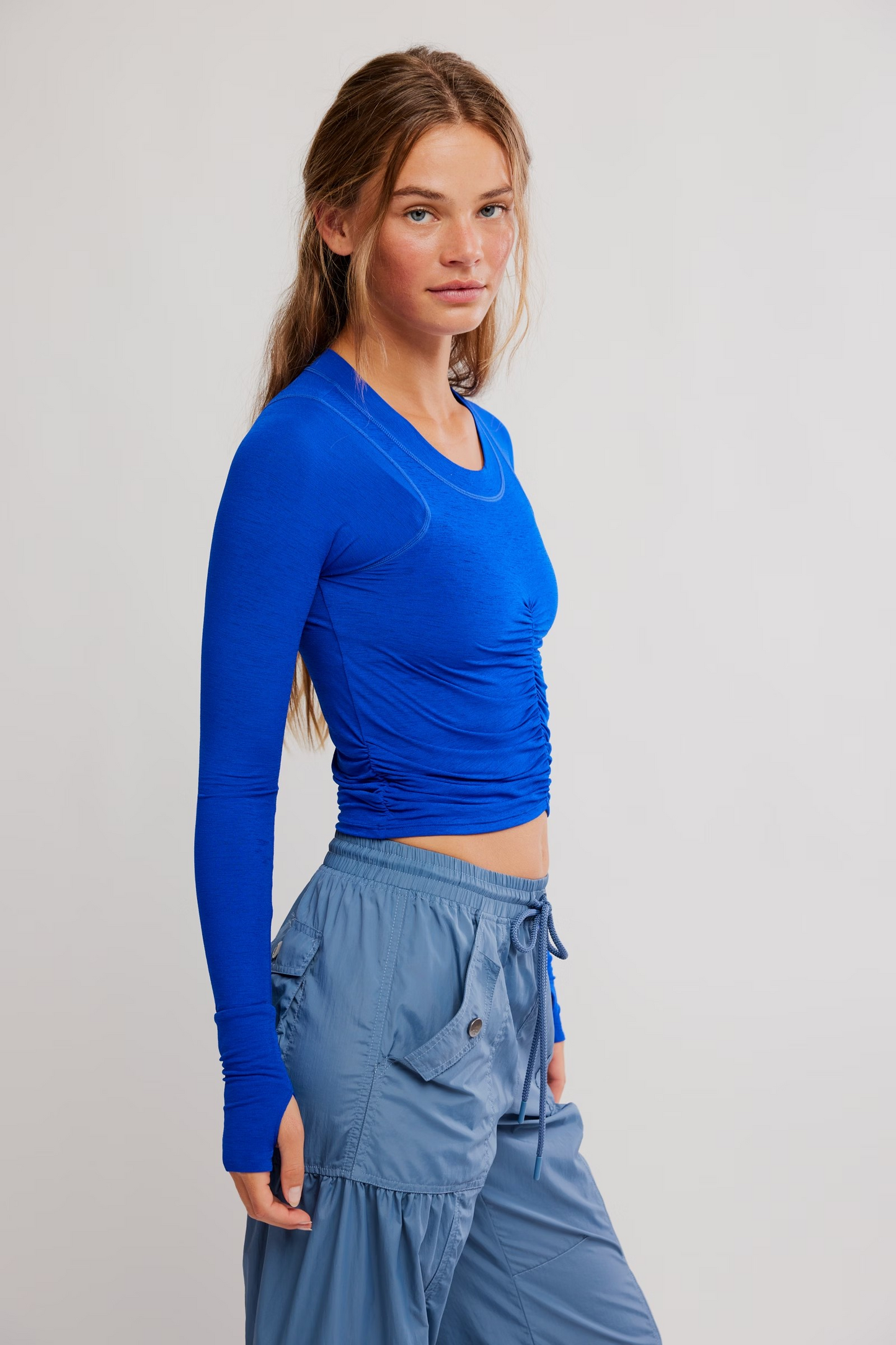 ELECTRIC SHOCK TEMPO RUCHED UV PROTECTION LONG SLEEVE