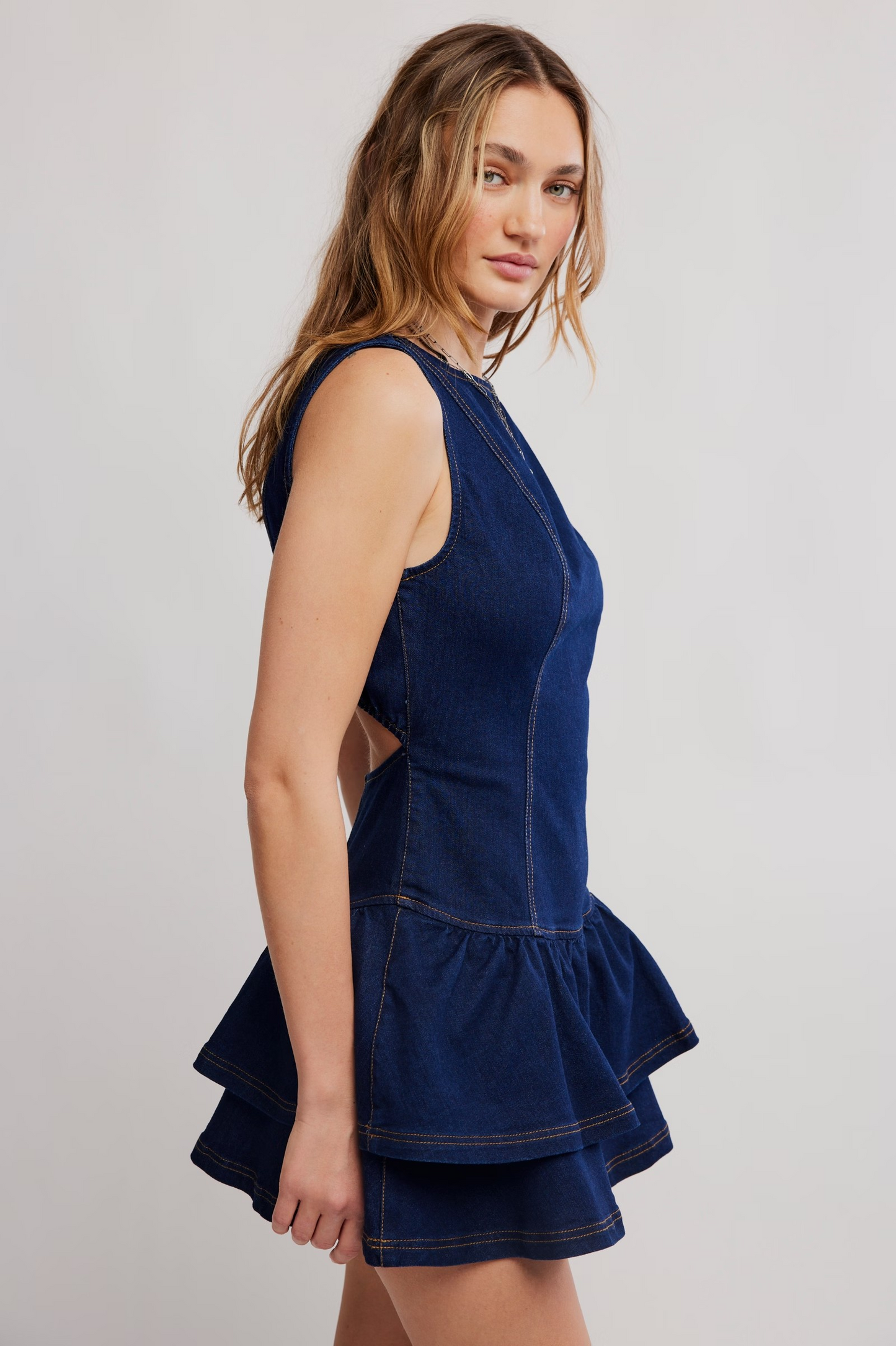 SLOW BURN DENIM DRESS