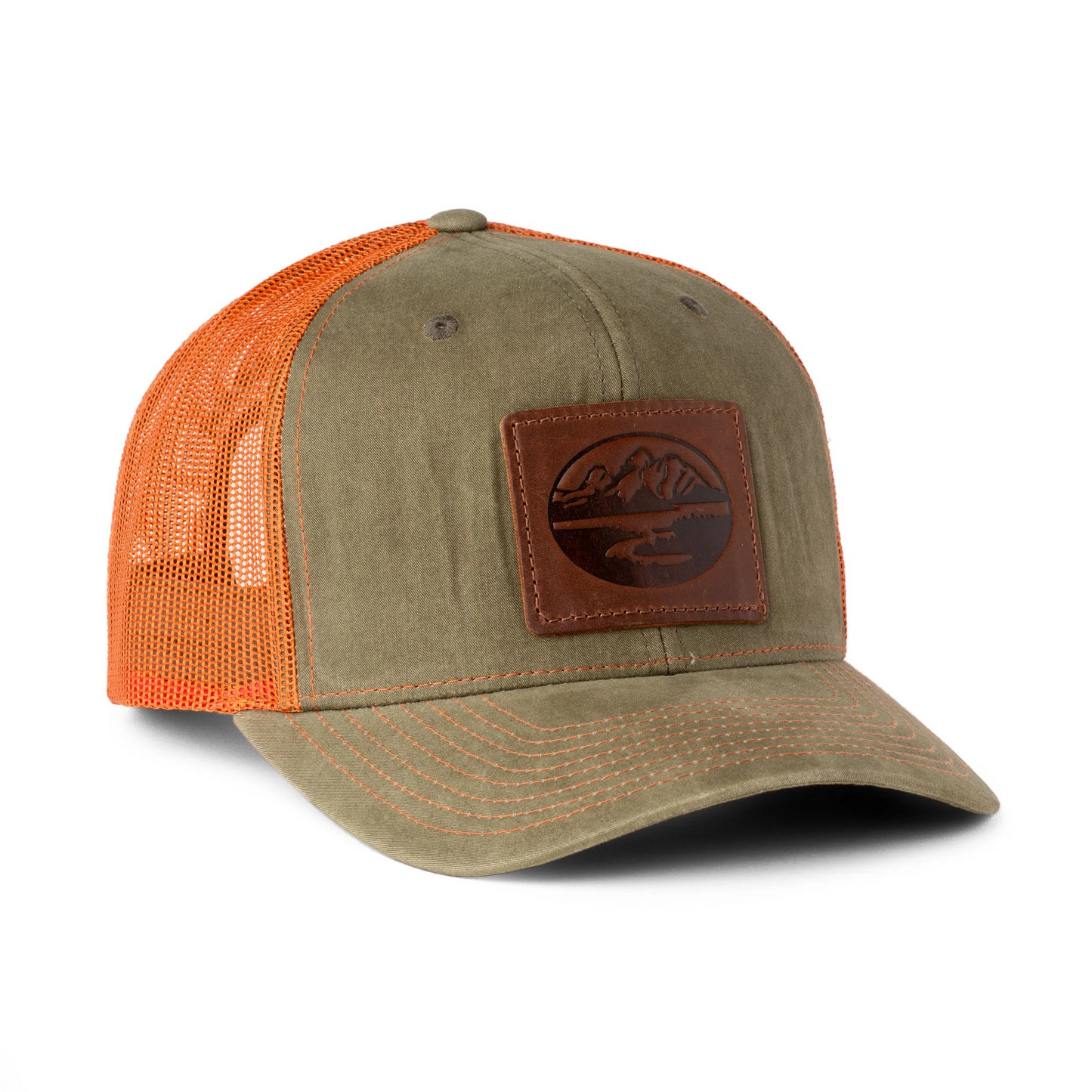 MADISON CREEK LEATHER PATCH TRUCKER HAT- LIMITED EDITION