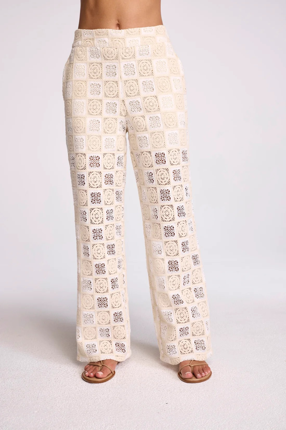 SUNDAYS CREAM CROCHET GARCIA PANTS