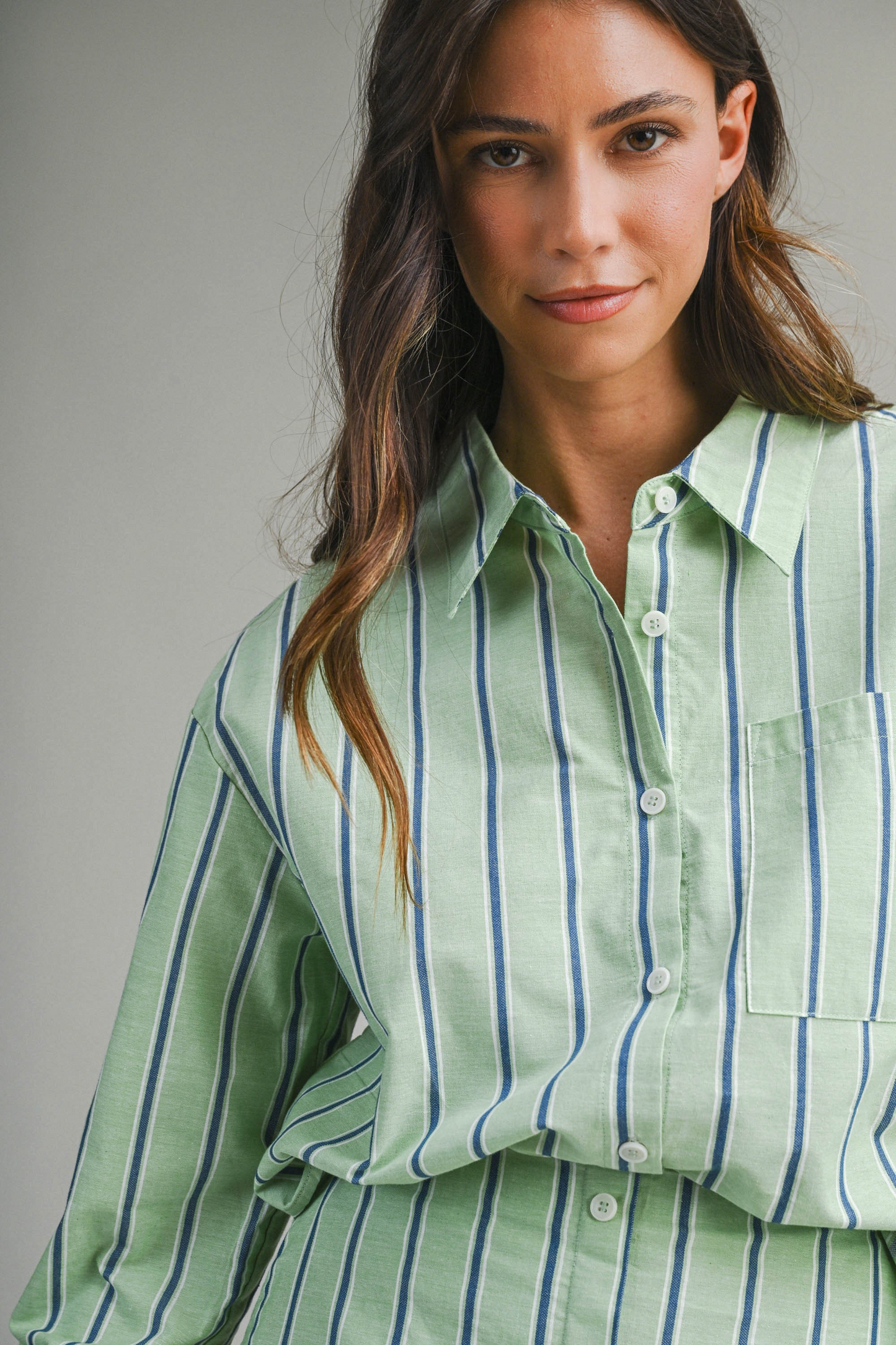 PIN STRIPE SKORT SET