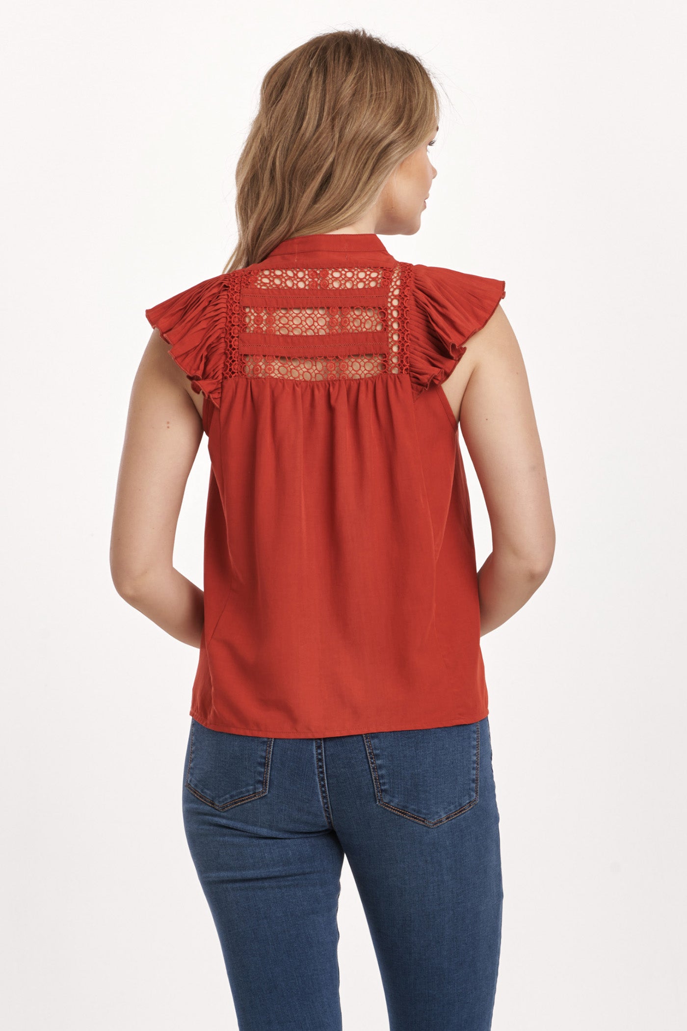 DEAR JOHN CRIMSON ANNALISE TOP