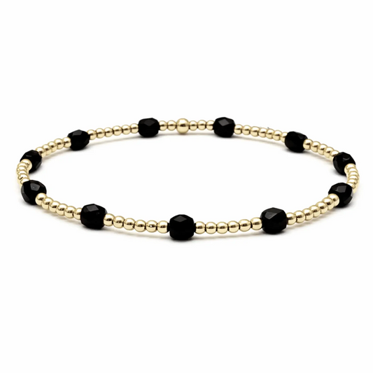 ERIN GRAY BLACK KEY WEST GOLD-FILLD AND WATERPROOF BRACELET COLLECTION (1)