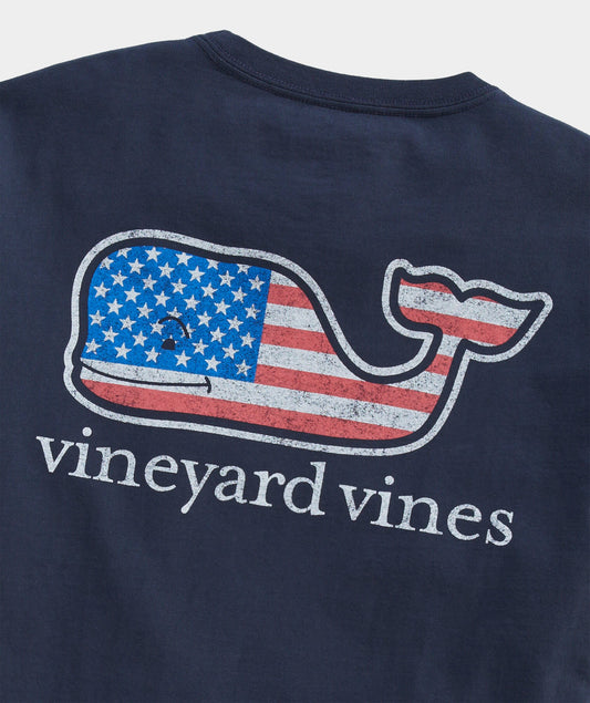 FLAG WHALE POCKET TEE