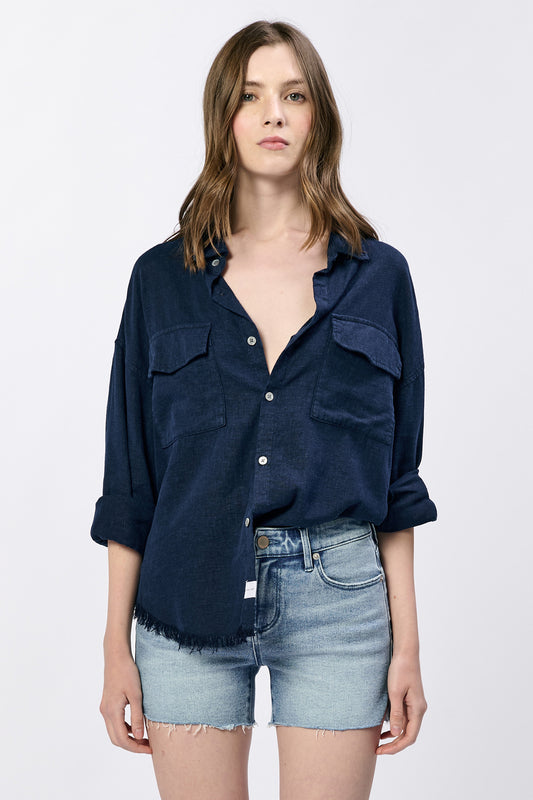DEAR JOHN BLACK IRIS ADRIANNA TOP