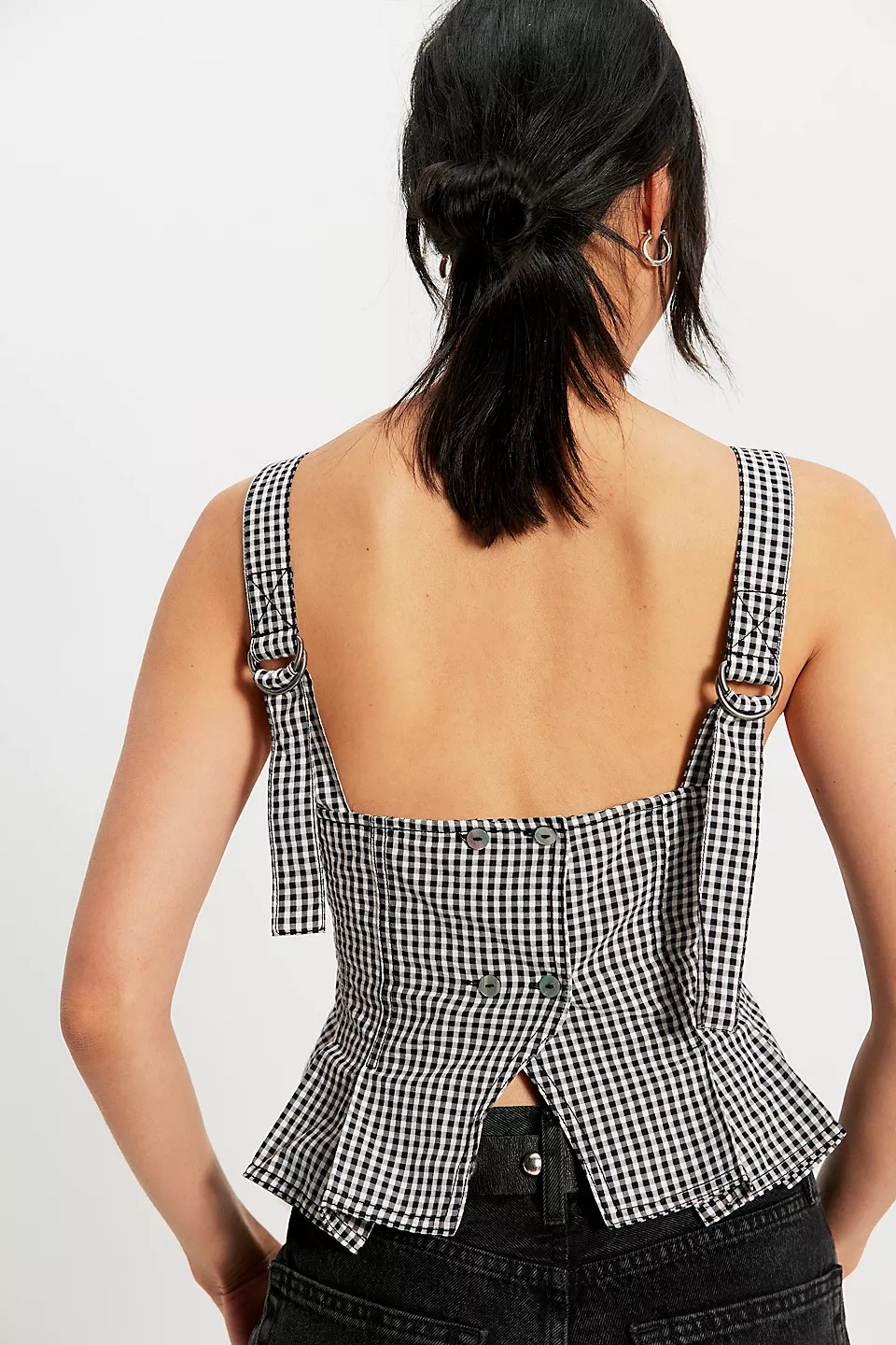 BLACK AND WHITE SUN FADED TOP