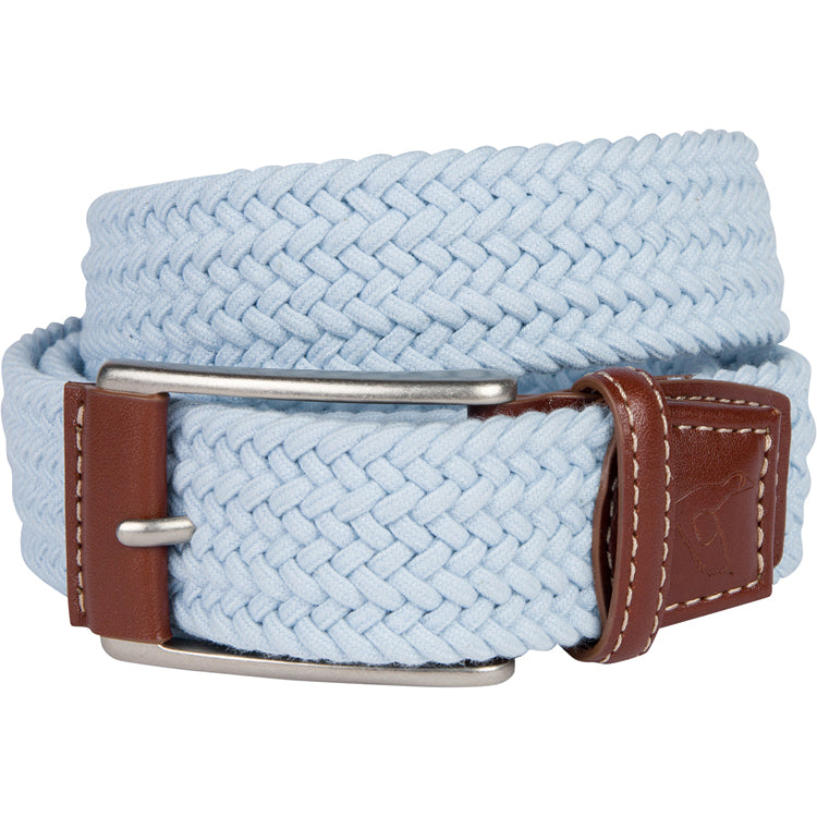STONE BLUE BRAIDED BELT