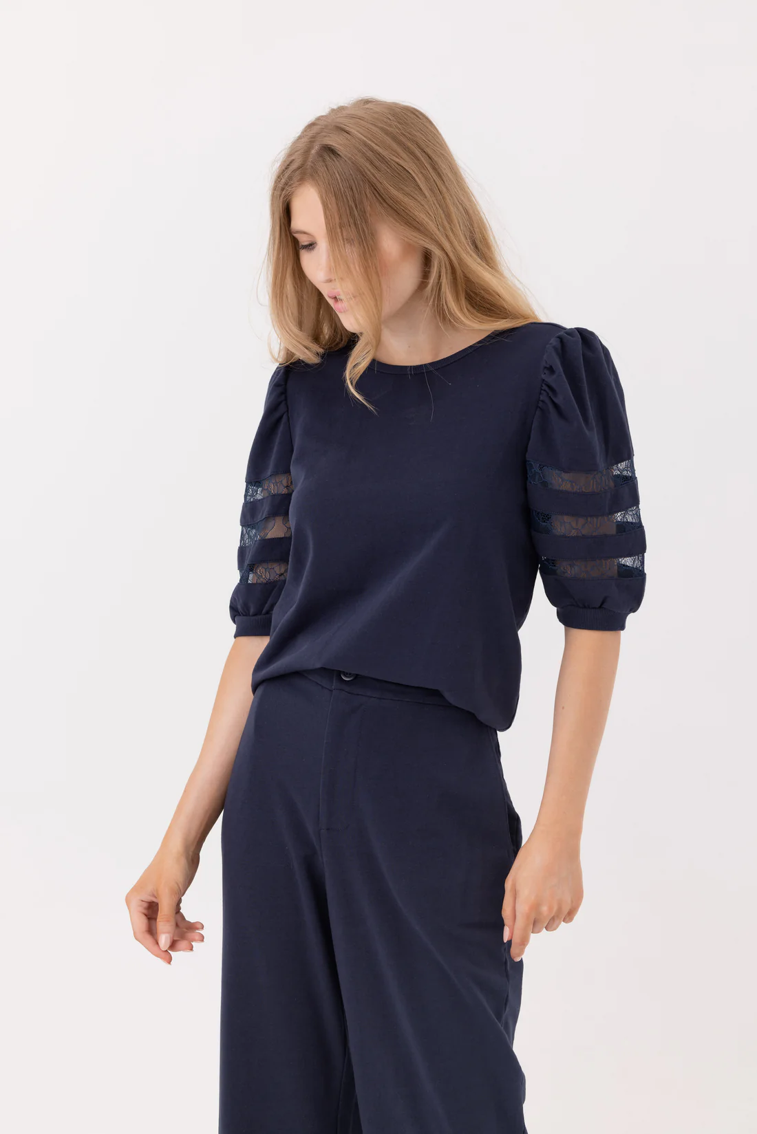 SUNDAYS NAVY CAMILLE PULLOVER