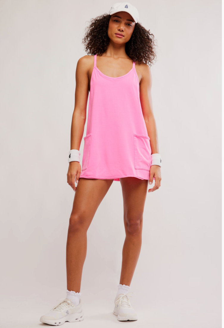 HOT PINK HOT SHOT MINI DRESS