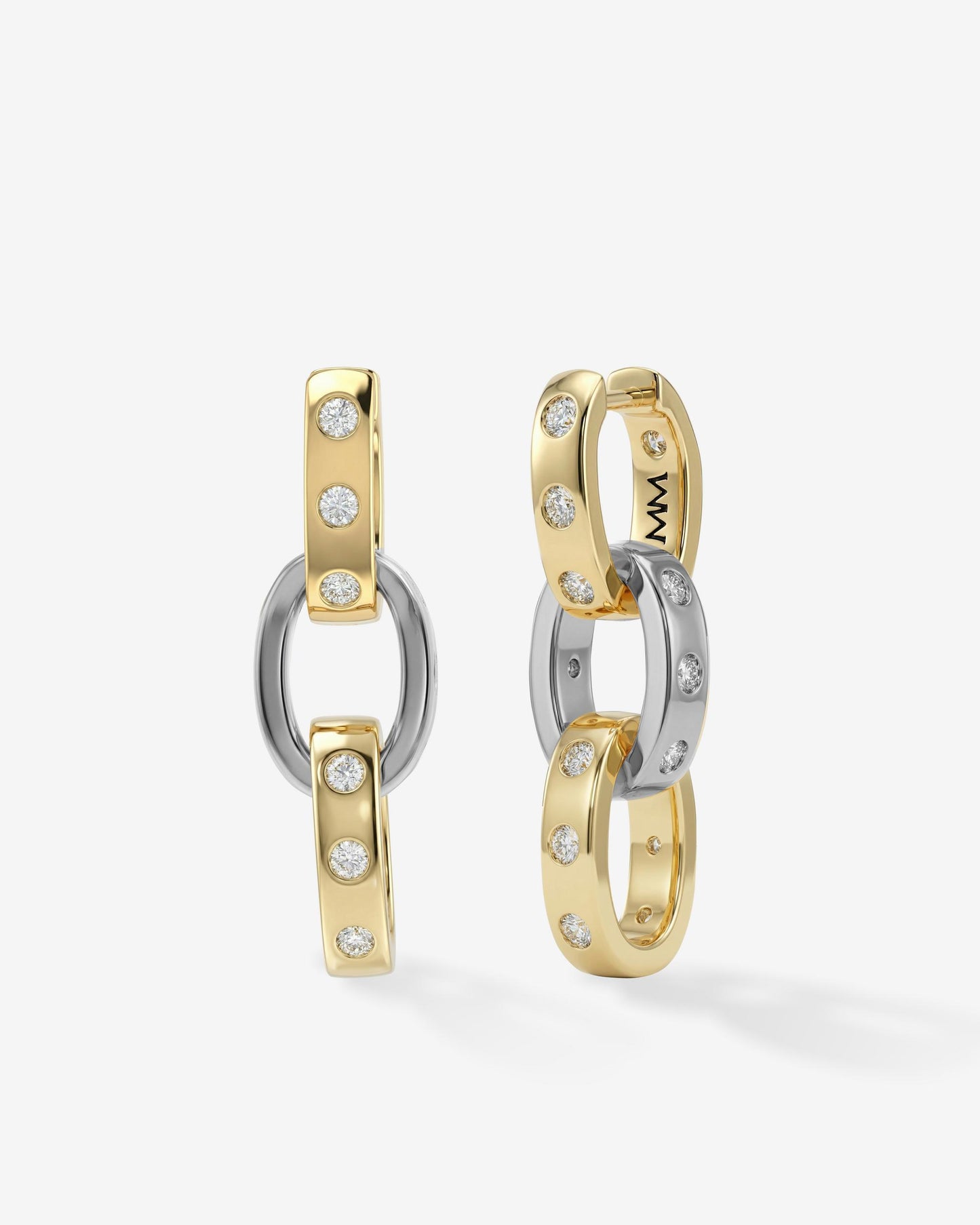ASHLEY CHAIN CONVERTIBLE EARRING- MIXED METAL