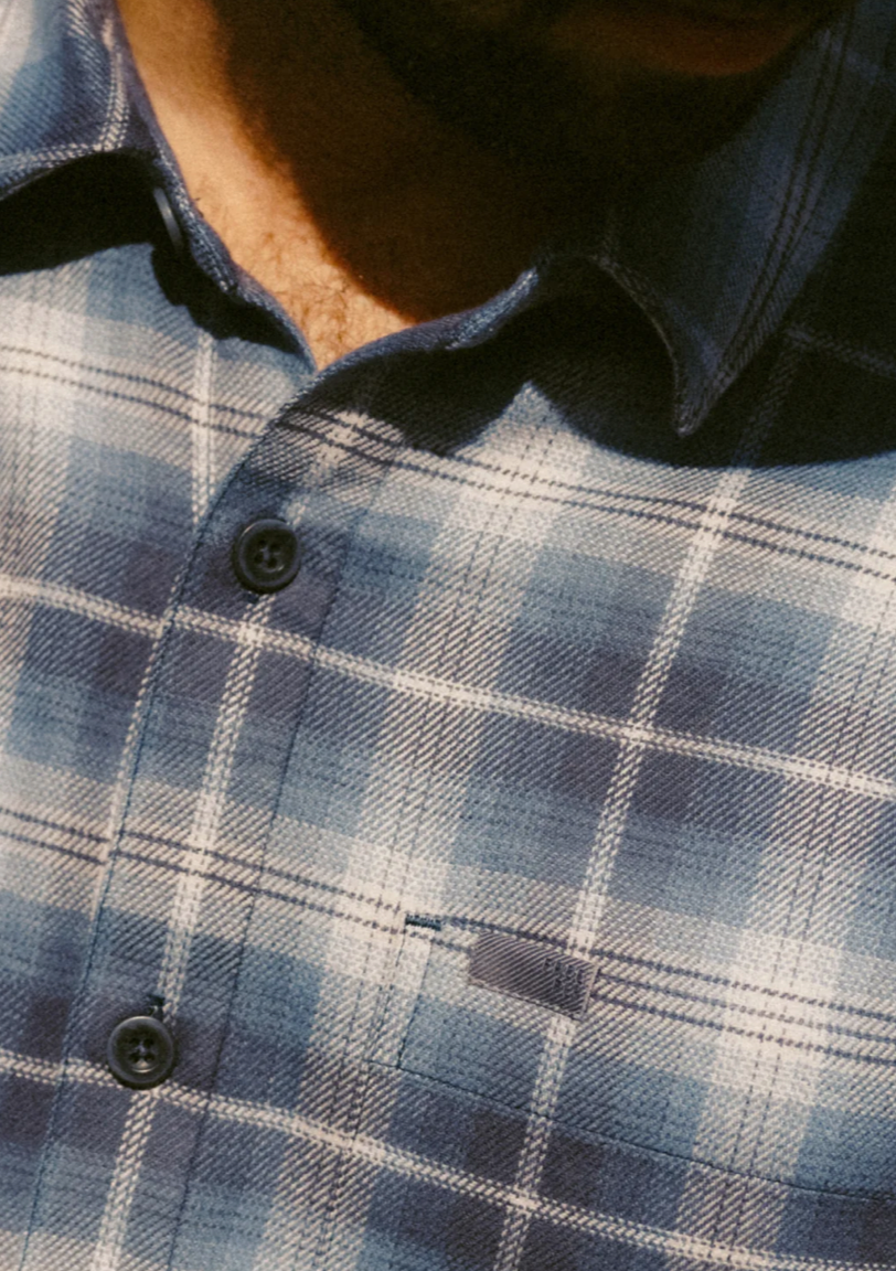 STORM CLOUD PLAID SEAWOOL FLANNEL SHIRT
