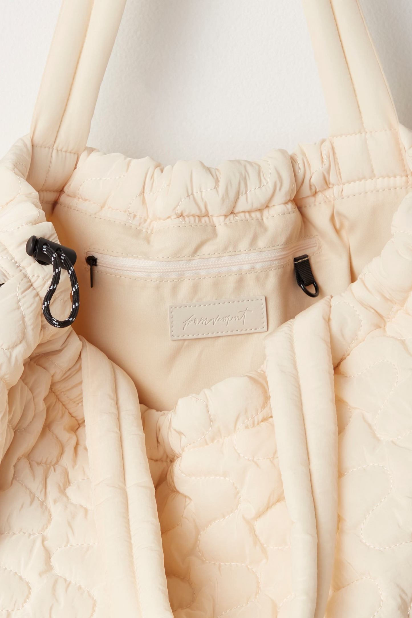 FREE PEOPLE IVORY CLOUD 9 TOTE