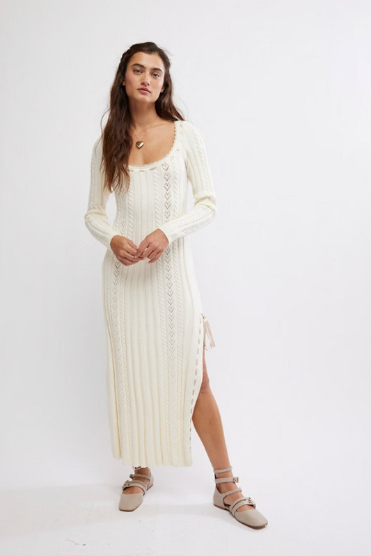 FREE PEOPLE EGRET HEART OF GOLD MIDI