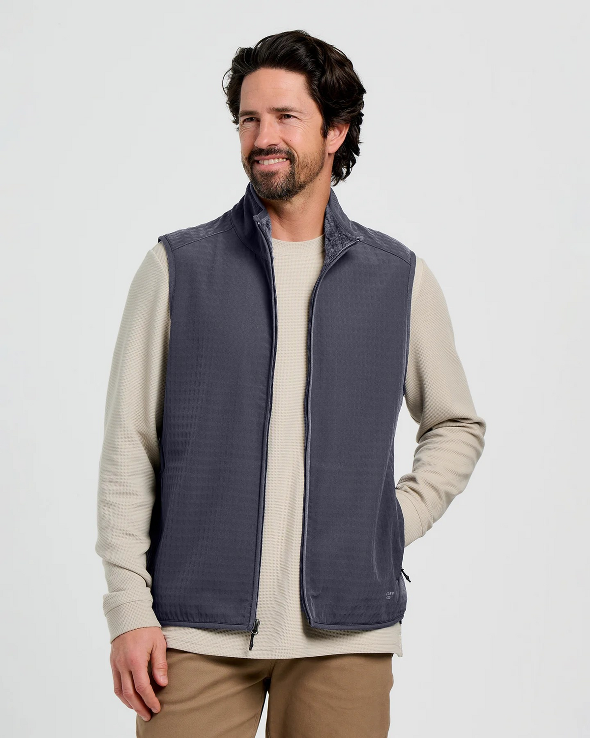 STORM CLOUD GRIDBACK FLEECE VEST