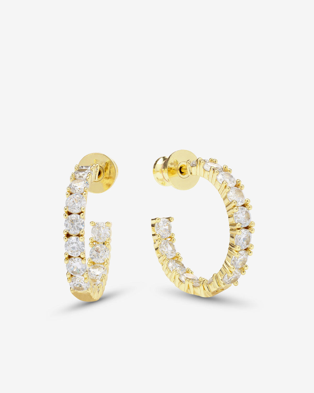 MELINDA MARIA HEIRESS HOOPS .75"