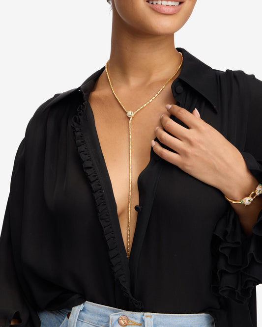 JAGUAR BOLO LARIAT NECKLACE