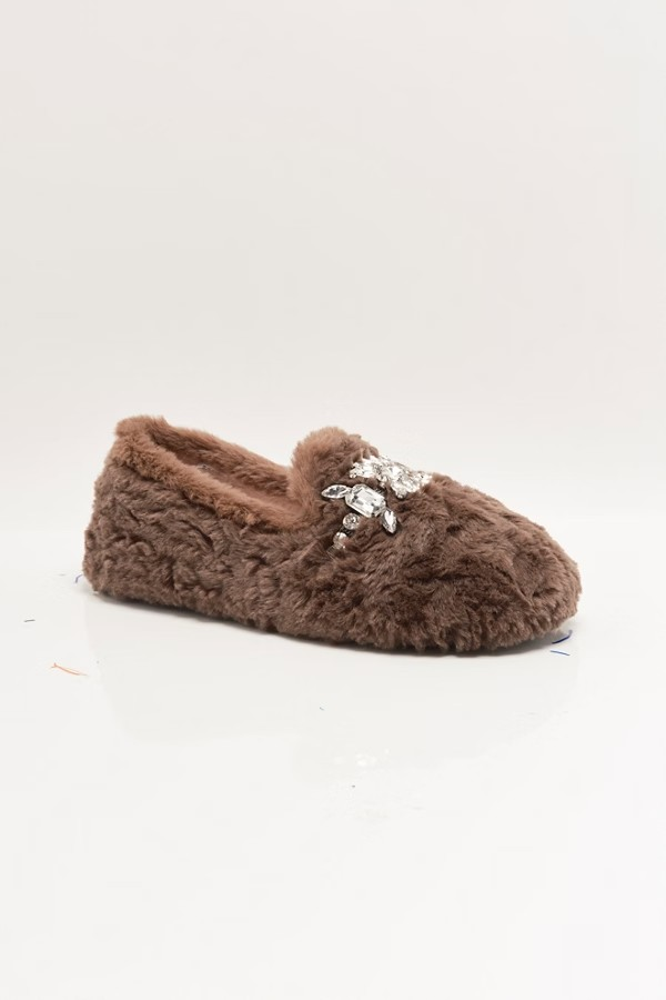 MOCHA SLUMBER PARTY LOAFER SLIPPER