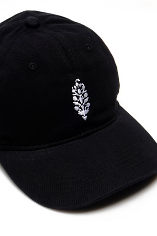 FREE PEOPLE BLACK MOVEMENT LOGO BASEBALL CAP