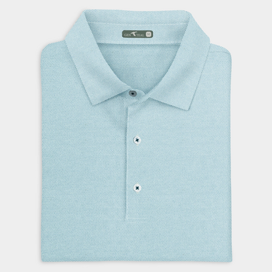 SKY BLUE PERFORMANCE PIQUE POLO