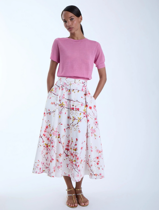 SUMMER WHISPER LOLA MIDI SKIRT