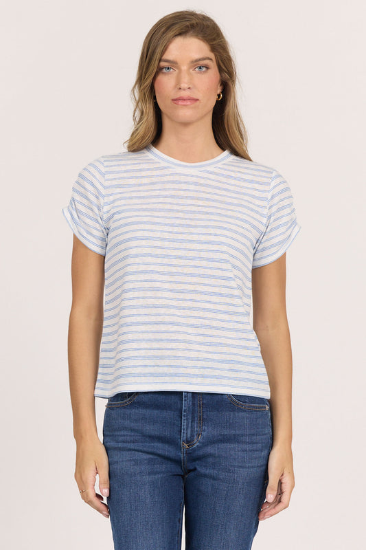 COBALT STRIPE KAIRA TOP