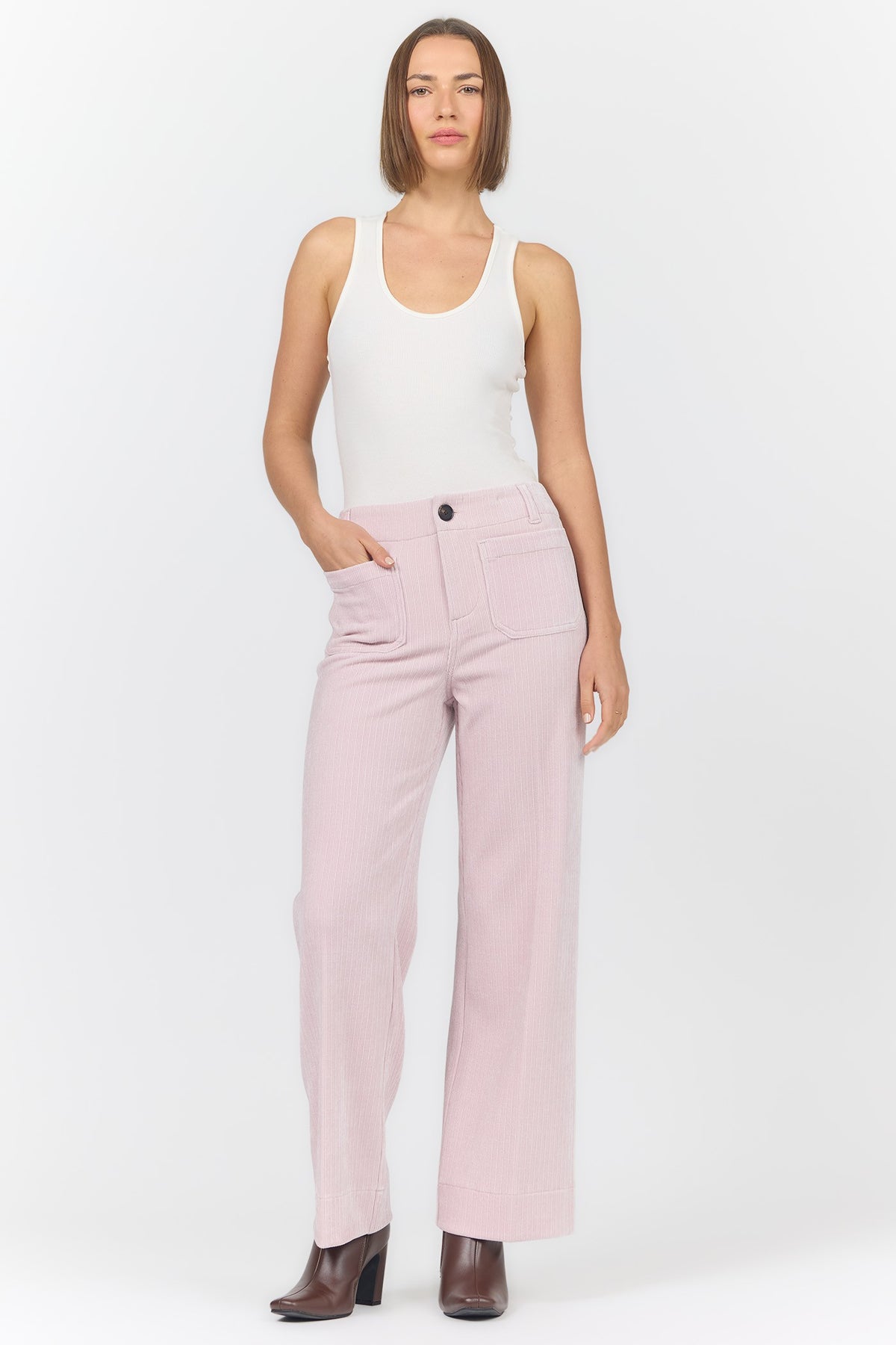 PALE LILAC AUDREY CORDUROY JEANS
