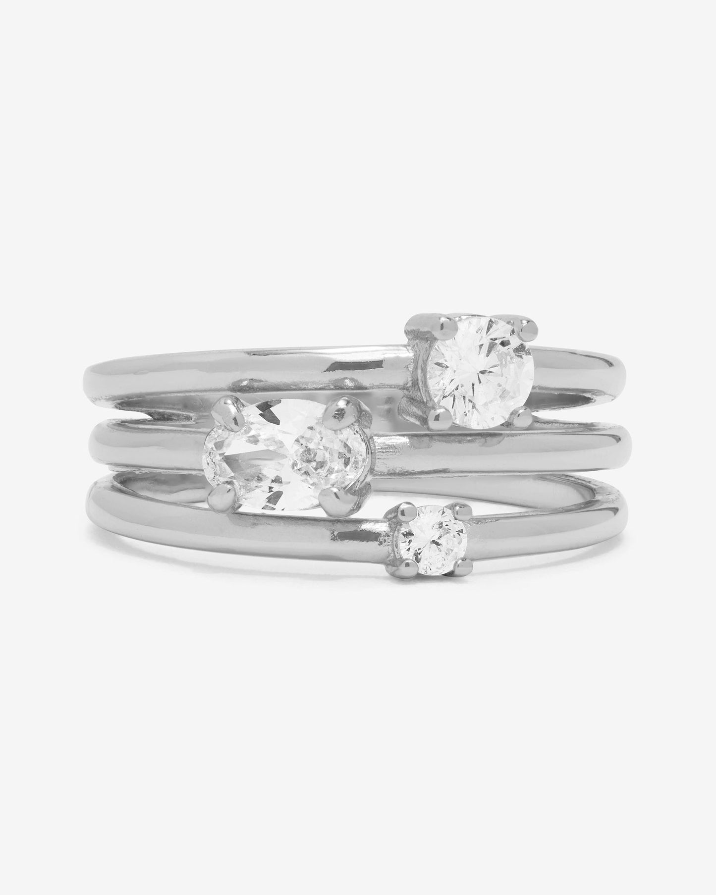 MELINDA MARIA NINA STACKED- SILVER