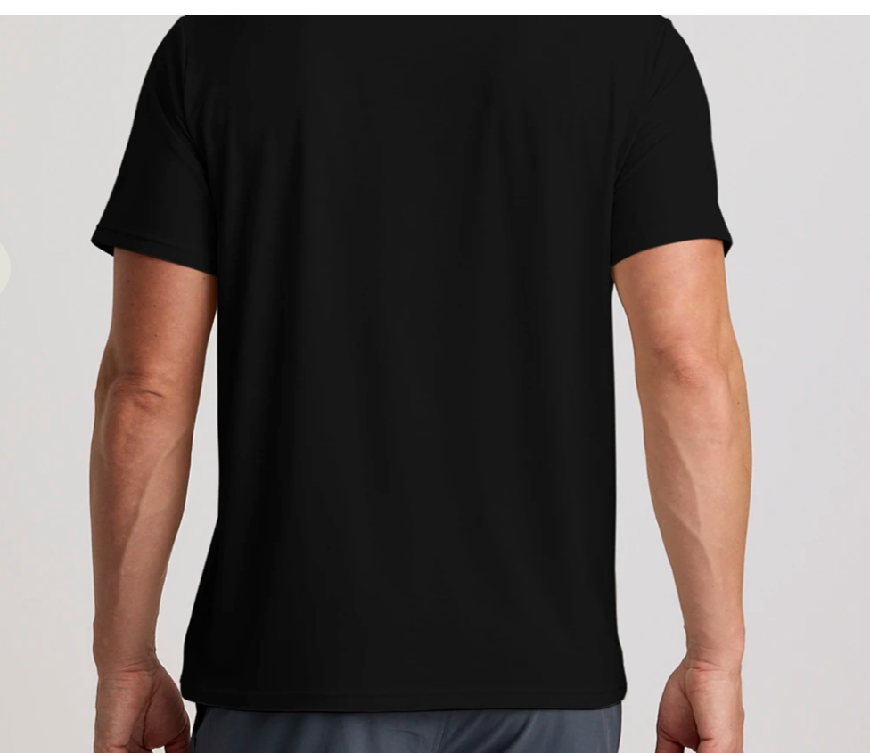 BLACK ELEVATE LIGHTWEIGHT TEE