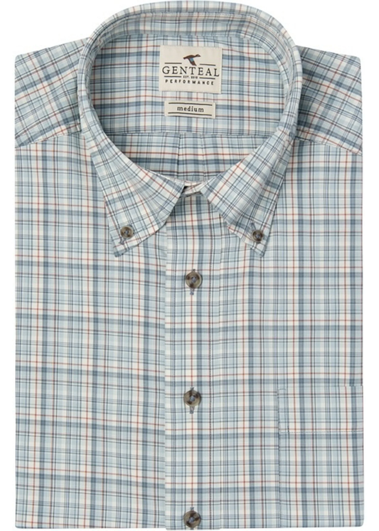 GENTEAL CAMBRIDGE BLUE BURLINGTON PLAID PERFORMANCE WOVEN