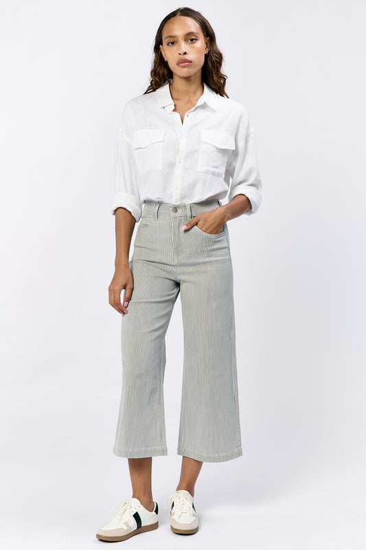 RAILROAD GREY AUDREY WIDE LEG JEAN